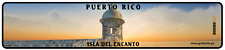 Puerto Rico Premium Euro Style Custom License Plate with Barcode picture