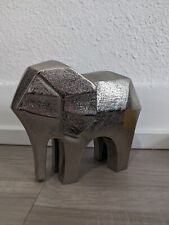 Vintage Cubist Abstract Elephant Figure Metal Art Sculpture Figurine Statue picture