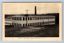 Ashaway RI-Rhode Island, Wolff Worsted Mill, Antique, Vintage Postcard picture