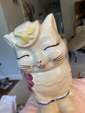 Vintage Shawnee Pottery Puss n Boots cookie jar Granny Core picture