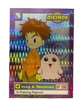 Holo 1999 Upper Deck Digimon Trading Card Exclusive Holo #4 Izzy and Motimon picture