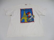 Vintage Mickey Shirt Mens XL Disney World Epcot Center France Made in USA picture