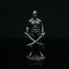 Tin Toy Soldier Ukrainian Zaporozhye Cossack Warrior Miniature Statue UnPainted picture