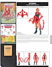 HE-MAN MOTU SCORPIA Character Action Figure Pin-Up PRINT AD/POSTER 9x12 ART picture