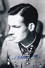Rudolf Von Ribbentrop Signed Autographed 4x6 Photo WWII German Iron Cross Rare picture