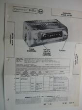 1950's Sams Photofact CHEVROLET Model 987187  BIS picture