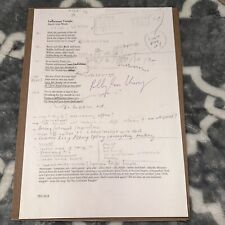 PJ Harvey - Lwonesome Tonight Hand Signed Lyric Card, Autographed, Shipping Now picture