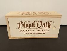 Blood Oath 2022 Bourbon Whiskey Pact No. 8 Collectors Wooden Box - No Bottle picture