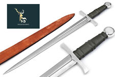 Custom Handmade tactical Survival Carbon Steel forge Viking Battle Roman Sword picture