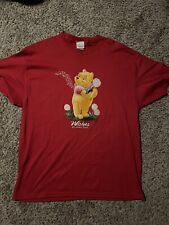 Vintage Men’s XL Disney Store Winnie The Pooh T-Shrit Wishes Do Come True Red picture