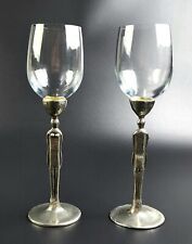Vintage-  Patrick Meyer Male/Female Figurine Stems - Wine Glasses - 10