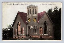 Harrison AR-Arkansas, Christian Church, Antique Vintage Souvenir Postcard picture