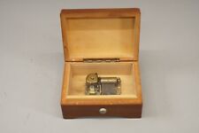 Antique Reuge 18 Note Music Box Brahm's Lullaby Switzerland Wood Box picture