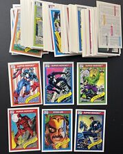 1990 Impel Marvel Trading Cards Near Complete Set - 160/162. NM+ w Stan Lee picture