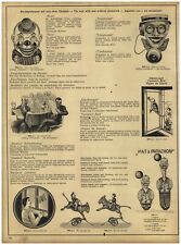 1930 PAPER AD TOYS Silent Movie Stars Actors Pat & Patachon Tin Toy Clockwork  picture