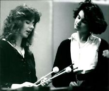 Percussionist Evelyn Glennie talking with a you... - Vintage Photograph 2030645 picture