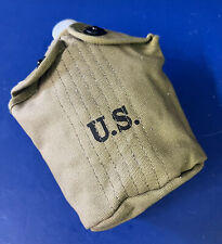 US MODEL M-1910 CANTEEN , COVER AND CUP- KHAKI 1942-METAL CAP picture