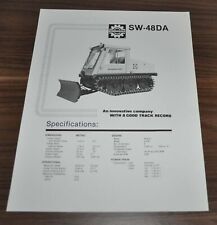 1987 Bombardier SW-48DA Snow Plow Crawler All Terrain Vehicle Brochure Prospekt picture