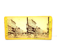 Chicago Illinois J. Carbutt Stereoview Photo Aiken's Museum Randolph Street picture