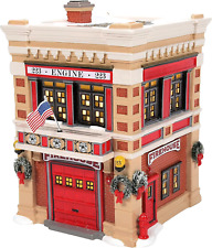 Engine 223 Fire House Department 56 Snow Village 6011422 Christmas lit building picture