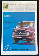 1959 Paper Advert Mercedes-Benz Trucks, President as Trail Blazer, Liberia Story picture