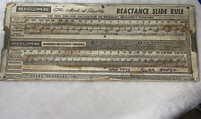 Vintage Shure Reactance Capacity Frequency Dissipation Slide Rule picture