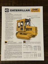 Caterpillar D4E Special Application Track-Type Tractor Brochure 1982 (Free S&H) picture