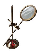 Maritime stand Magnifying Glass, Brass Magnifier, Desk Top/ Table Top Décor Home picture