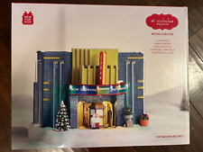 St Nicholas Square Village - Retro Movie Theater LED Lights Musical - New picture