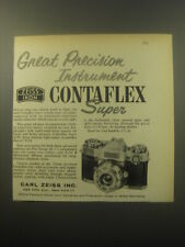 1959 Zeiss Contaflex Super Camera Ad - Great Precision Instrument picture