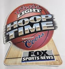 Original 2000 Coors Light Original Beer Hoop Time Basketball Fox Sports Tin Sign picture