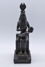Antique Ancient Egyptian Statue goddess ISIS breastfeeding Baby Horus BC picture