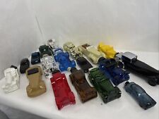 Lot Of 18 Avon Glass Car Shaped Bottles After Shave Various Colors picture