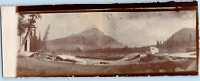 Canada, Banff, Banff River, Canoes, Panoramic Kodak Vintage Print, Tirag picture