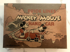 Vintage O-gauge Pride Lines Disney Mickey Mouse Hand Car w/ Box Track - NEW picture