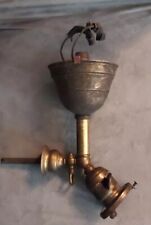 VTG Victorian Brass gas/electric ceiling light fixture. For Parts/Restoration picture