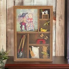 Vintage Wood Diorama Shadow Box General Store picture