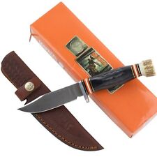 Marbles Jigged Stag Bone Horn Skinner Fixed Blade Knife Hunting Skinning MR462 picture