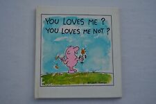 Vintage American Greetings Book/Hi Brow Funny Books You Loves Me?  1968 picture