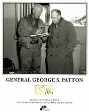RARE George S. Patton Hand Written Word From A Mailing Envelope COA picture