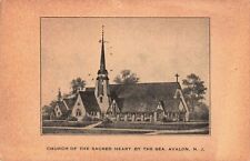 Church of the Sacred Heart by the Sea Avalon New Jersey NJ c1915 Postcard picture