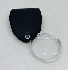 Vintage 1980s Pocket Size Magnifier Round With Sleeve 2” Small Jewelry Tool 26 picture