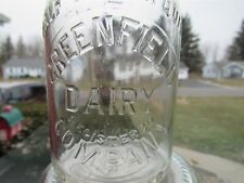 TREHP Milk Bottle Greenfield Dairy Co Greenfield MA FRANKLIN COUNTY  picture