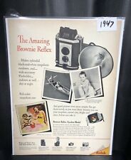 1947 Kodak The Amazing Brownie reflex ad 10 X 13 picture