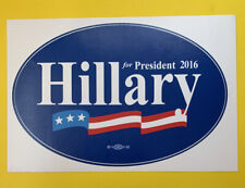 2016 Hillary Clinton Vintage US Political Bumper Sticker Decal Campaign OLD Bill picture
