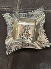 Vintage Detailed Japanese Asian Girl Metal Ash Tray CoinHolder Antique picture