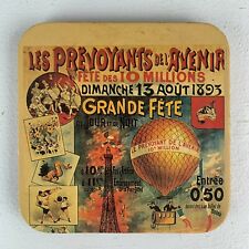 French 1893 Style Dimanche Aout Grande Fete Vintage Pub Beer Coaster picture