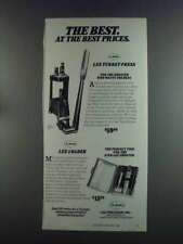 1982 Lee Precision Turret Press, Loader Ad picture