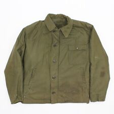 Vintage 1975 Military Cold Weather Permable Deck Jacket Size Medium L Distressed picture