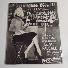 Advert Print Diana Dors Advertising Gibbs Mew Salisbury Pale Ale British Star picture